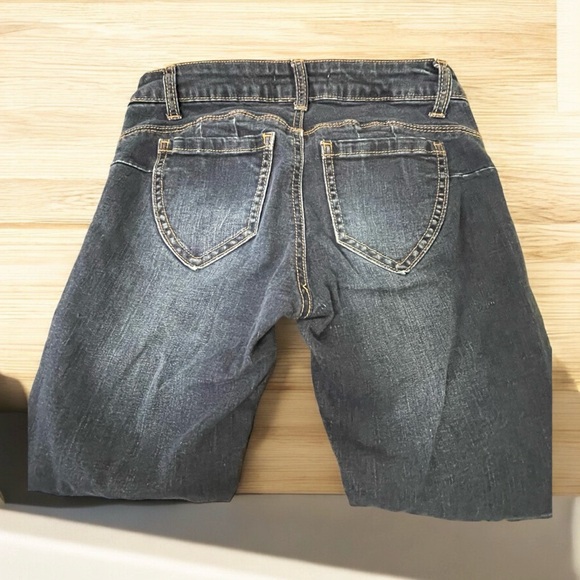 Wax Jeans Butt, I Love You! Dark Denim Jeans Size 1 - Picture 7 of 13